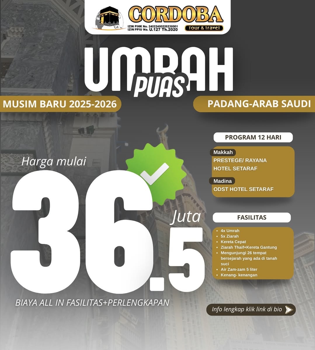 UMRAH PUAS🕋✨Yuk daftar buruan jangan sampai kelewatan kesempatan emas buat kamu👆🏻Info lengkap