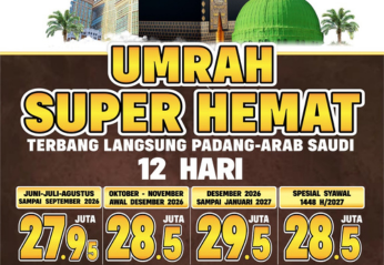 UMRAH SUPER HEMAT (12 Hari). cordoba umroh padang